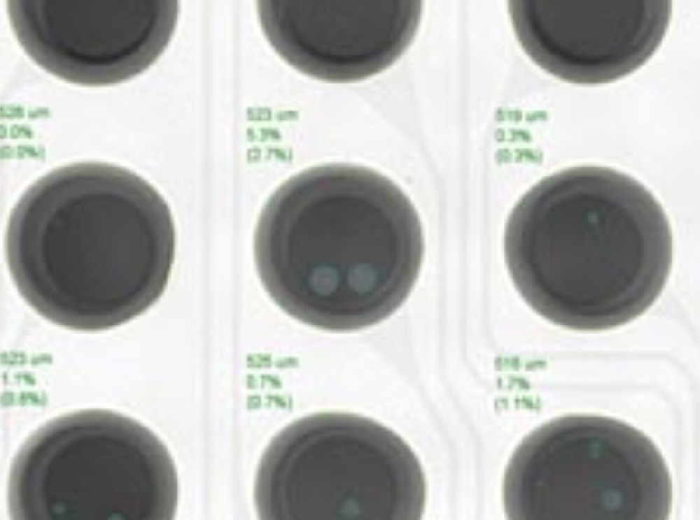 Test of X-ray detection equipment for BGA chip soldering analysis effect