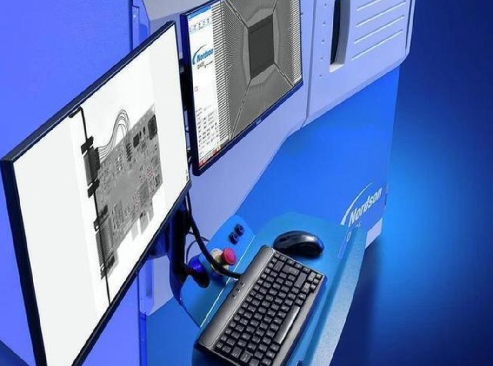 X-ray detection of welding defects in LED chip packaging process