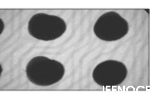 Cold solder joint vs. normal joint in reflow soldering microscope image.png